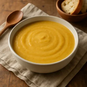 Crème de légumes en sac sous-vide