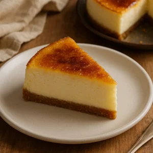 Gâteau au fromage à la crème brû