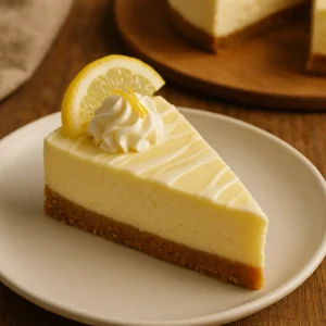 Gâteau au fromage citron et chocolat blanc