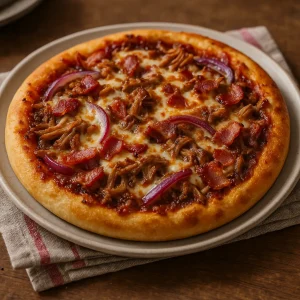 Pizza au porc effiloché et bacon 9pouces