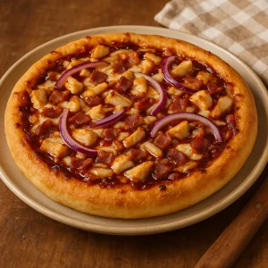 Pizza au poulet bbq et bacon 9pouces