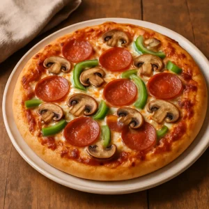 Pizza garnie 9pouces