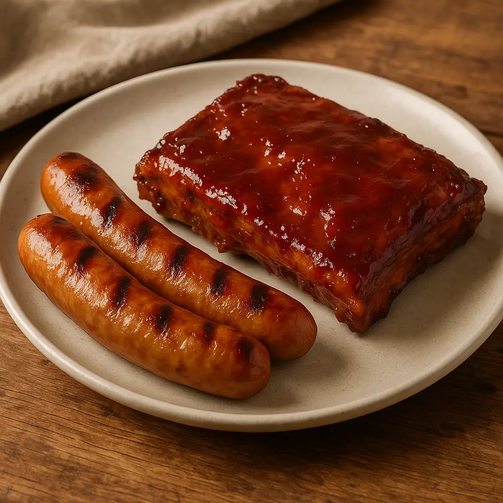 Duo de saucisses (Côtes levées)