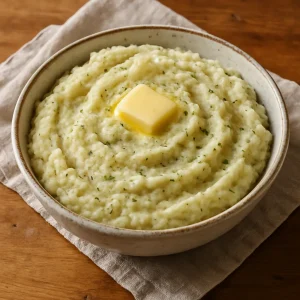 Purée de patate aux herbes salée